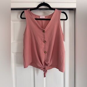 Pink Lily Tank Top